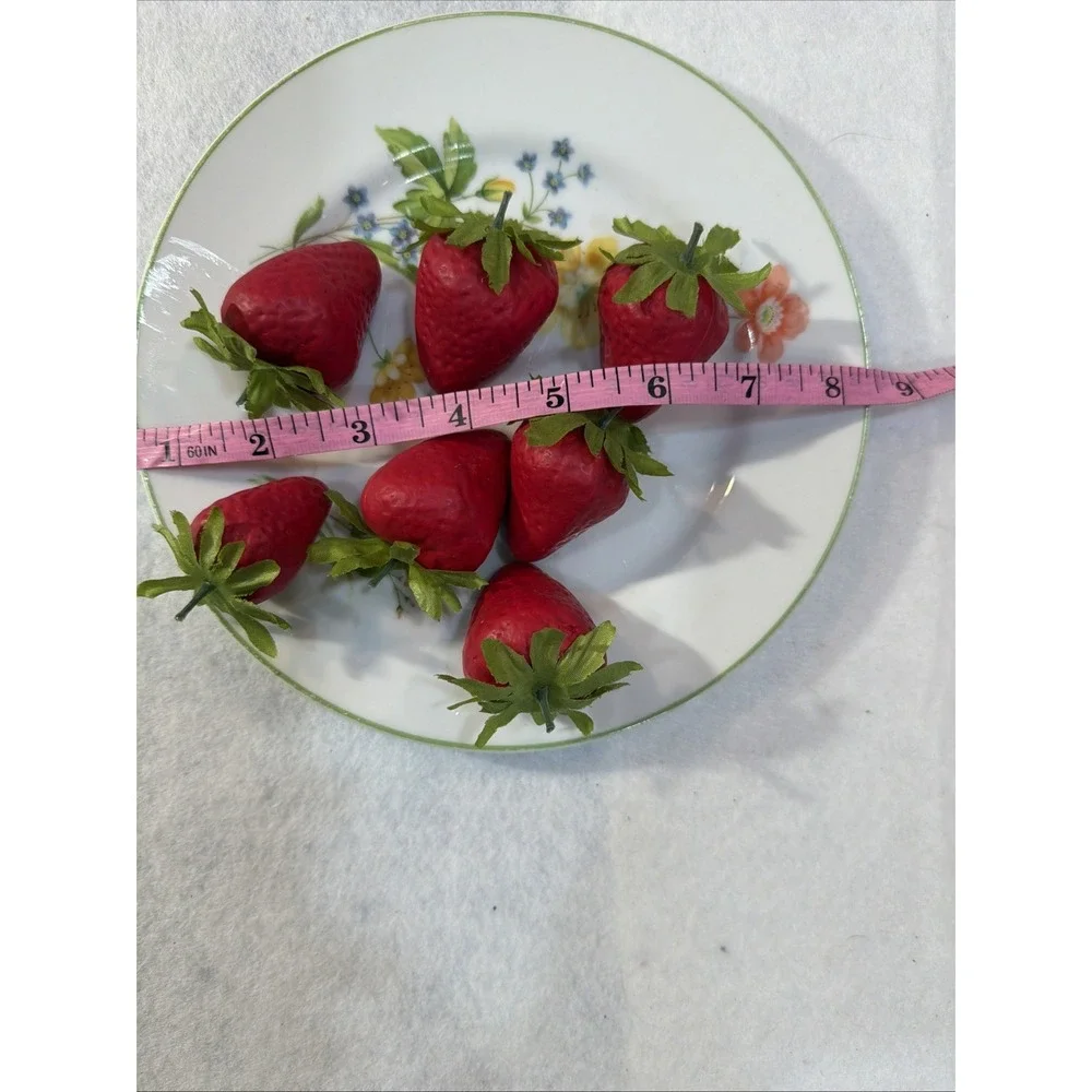 Artifi Strawberries Display Kitchen Decor Vintage Plate Wall Hanging W/hook 3